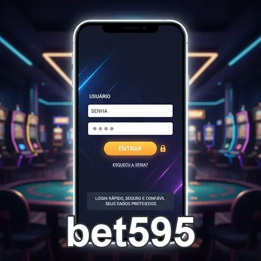 Tela de login da bet595 para acesso a recursos VIP.
