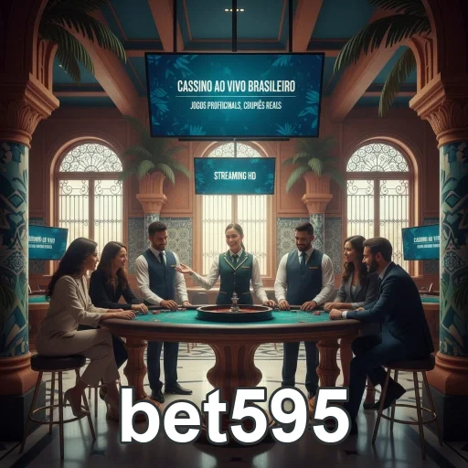 Jogadores interagindo em cassino ao vivo da bet595.