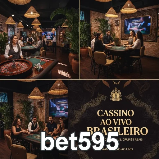 Jogadores em ambiente de cassino ao vivo no bet595.