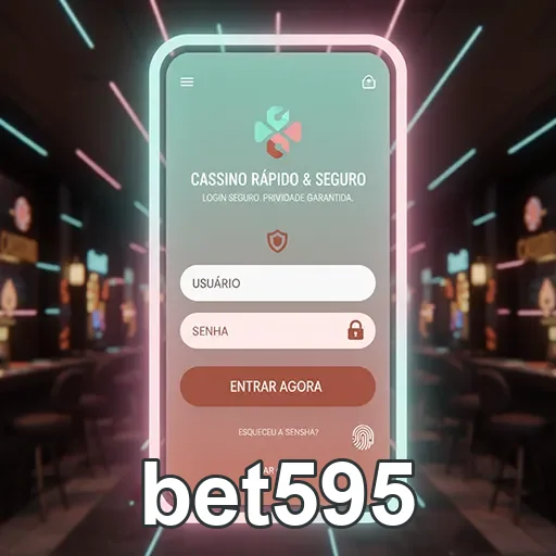 Tela de login do bet595 para jogos ao vivo e VIP.