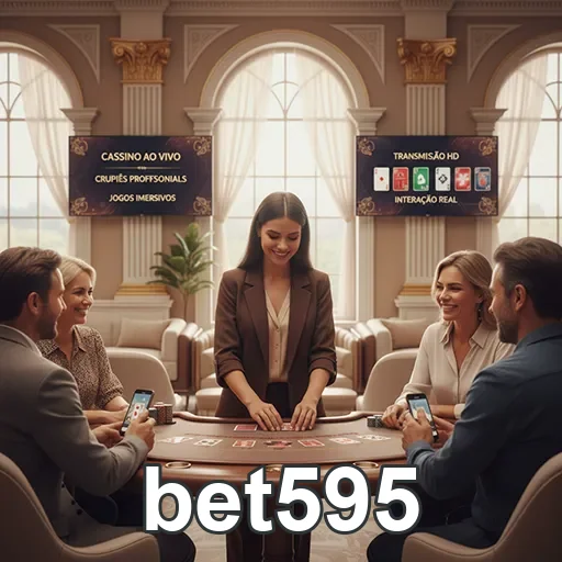 Jogadores no bet595 interagem em cassino ao vivo.