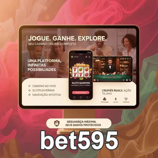 Tela do site bet595 mostrando interface VIP em dispositivos móveis.