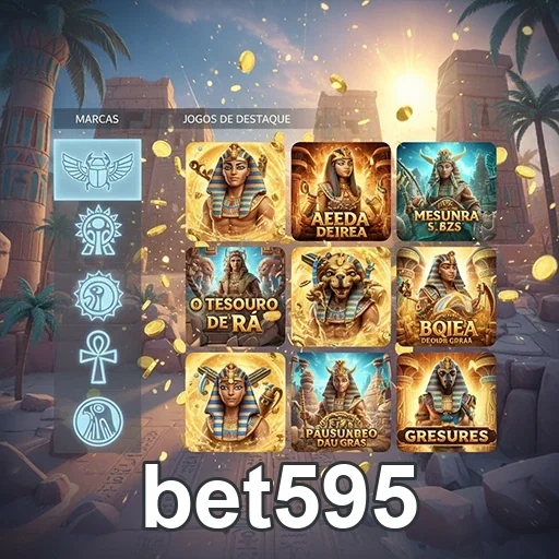 Tela com jogos de slot disponíveis no bet595.