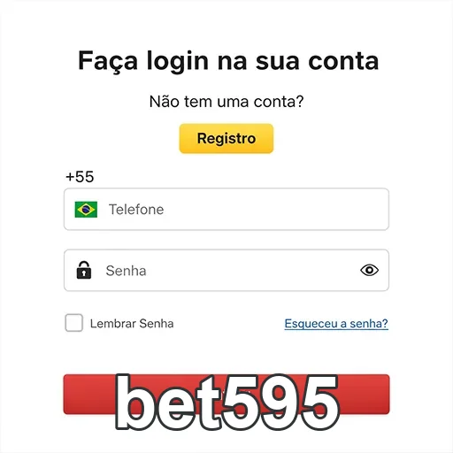 Tela de login do aplicativo bet595 para apostas rápidas.