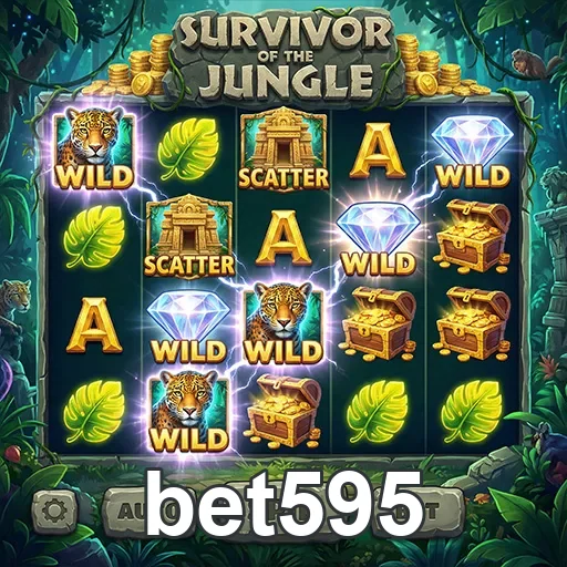 Tela do jogo Survivor of the Jungle na bet595.