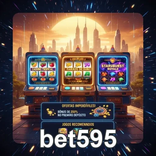 Slots de jogos populares da bet595 em cenário urbano.