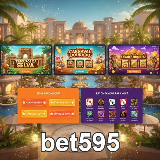 Serviços VIP da bet595 em interface atraente e moderna.